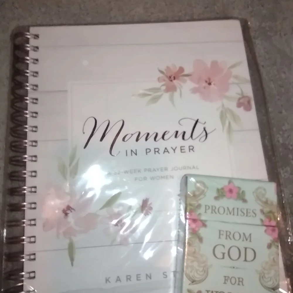 🆕 Large Journal, Moments in Prayer & 101 Inspiration Cards 2 Pc Gift Set